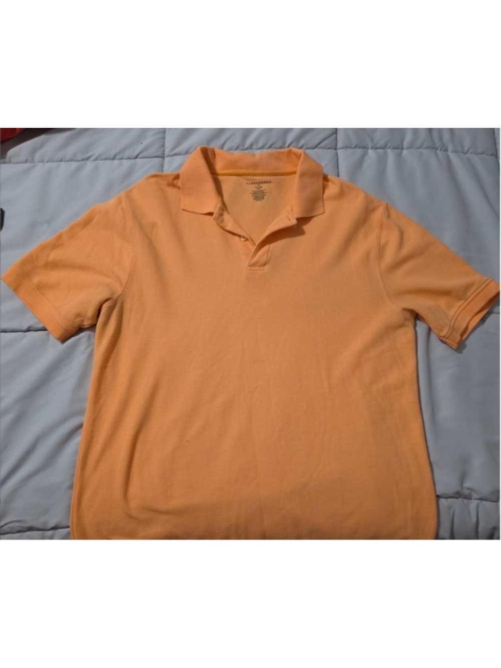 Men's Saddlebred Polo Shirt Size L Orange
